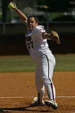 Senior Barb LaFogg pitched five scoreless innings in UMass' 5-1 win at BC Tuesday.