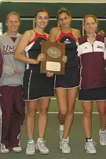 UMass with its Runner-Up Trophy.