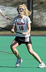 Freshman Katie Bottini (pictured) scored her first collegiate goal in the win.  UMass will host Saint Joseph's on Sunday at Noon on Garber Field.
