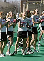 Holly Drown, Kaytlin McCormick and Jamie Whiteway all were named to the 2005 U.S. Lacrosse All-American list.