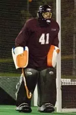 Becky Letourneau made six saves for UMass against Syracuse.