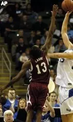 Stephane Lasme had seven blocked shots against the Billikens.