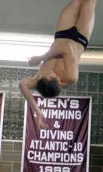 Reuben Rappe had season best scores as he won both diving events.