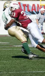 Mike Thomas has been part of UMass' stiff defense of late. Outscoring opponents 84-0 in the first half of the last three games.