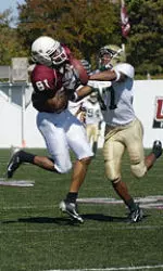 Brandon London moved to fourth on UMass' career reception list on Saturday.