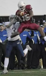 Sean Smalls breaks up a pass intended for David Ball.