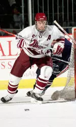 Mike Kostka took a team-high five shots vs. Merrimack.