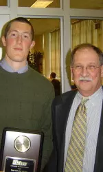 Zack Simmons was named the falls Male Scholar-Athlete