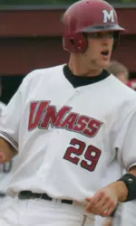 Bryan Adamski was 2-6 at the plate and picked up the win for the Minutemen