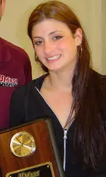 Nicole LeBarge has the third-best all-time time in the 50 free at UMass.