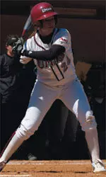 Lesley Ferrara was 4-for-6 with four RBI in UMass' sweep of Dayton.