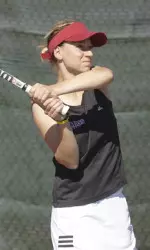 Michele Spiess was perfect on the day, winning at No. 1 doubles and No. 1 singles.