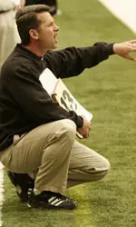 Greg Cannella won his 100th game at UMass earlier this year.