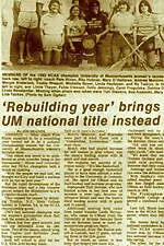 The 1982 season was supposed to be a rebuilding year; instead, UMass wins it all.