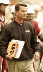Greg Cannella led his alma mater to the national championship game, the first time a New England team reached that point.