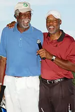 Julius Erving and Bill Russell
