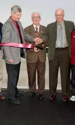 UMass officially dedicated the new track and field complex today.
