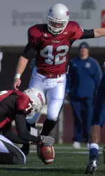 Chris Koepplin leads the CAA in kickoff average.