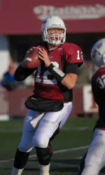 Quarterback Liam Coen now has the most career passing yards in UMass history.