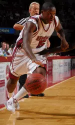Ricky Harris has improved his scoring average by 13.7 points from last year.