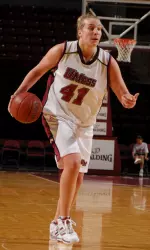 Kate Mills recorded her 12th career double-double to lead UMass past Buffalo.