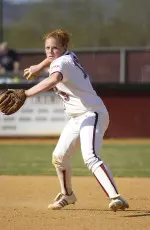 Stacy Cullington was named the A-10 Softball Player of the Week on Monday.