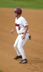 Senior Lou Proietti was a spark plug for the Minutemen, collecting four hits in five at bats.