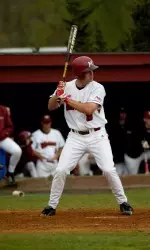 Senior Travis Munsey has been swinging a hot bat lately for the Minutemen.