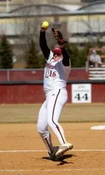 Brandice Balschmiter earned her third A-10 Pitcher of the Week honor on Monday.