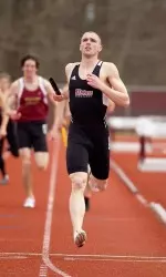 James Godinho of the men's track team