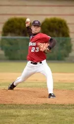 Sophomore Tim Comiskey allowed only one run over 8.2 innings to earn his second win in a UMass uniform.
