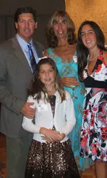 Brooks Sweet and his family at the Hall of Fame induction.