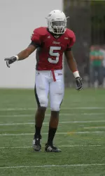 Safety Jeromy Miles played Boston College in the Meineke Car Care Bowl when he was with Navy.