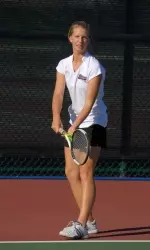 Maude Lecluyse won both her singles and doubles match on the day.