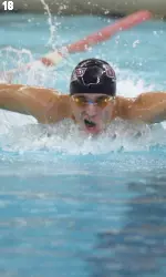 Junior Mike Berthaume was a top finisher in the teams' first meet.