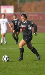 Senior Amy Ballew had one of four UMass shots in Sunday's match at Fordham.
