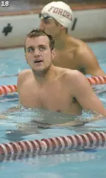 Senior Nate Bromage wont two individual events against Binghamton.