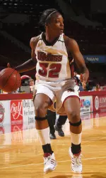 Alisha Tatham tied her career-high with 14 points in Saturday's game at Saint Louis.