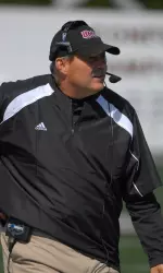 Don Brown announced UMass' football award winners.