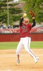Junior pitcher Brandice Balschmiter pitched a complete game shutout against USC.