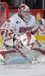Paul Dainton made 23 saves in goal for UMass