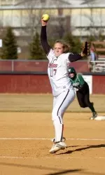 Pitcher Bailey Sanders recorded her third win of the season