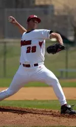 Jared Freni pitched five innings for UMass, striking out four.