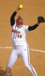 Junior pitcher Brandice Balschmiter holds an 11-6 record with a .83 ERA on the season.