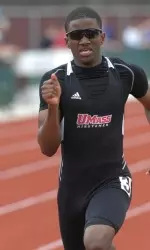 Ian Hackney took third place in the 200 meter dash to qualify him for the New England Championships.