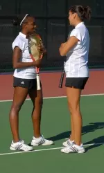 Candynce Boney and her No. 1 doubles partner Masha Pozar