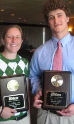 Lauren Proctor and Sean Krygier, the Spring Scholar-Athletes