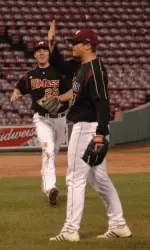 Mitchell Eilenberg locked down the save in UMass' Beanpot Championship win at Fenway.