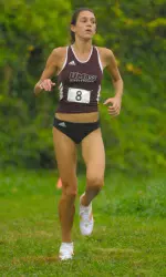 Gina Perno placed third on the team to help the Minutewomen to a third place finish.