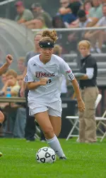 Freshman Lindsey DiOrio was one of four Minutewomen to place shots on goal in Sunday's match at Providence.